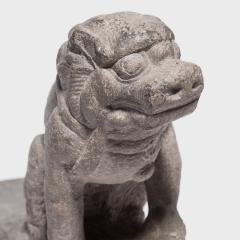 Pair of Stone Fu Lion Guardians - 4166923