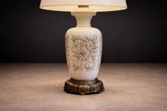 Pair of Vintage Table Lamps with Rose Motif Unknown 1960s Lot 822 - 4624295