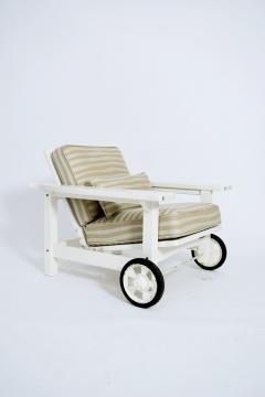 Pair of garden reclinable armchairs 1970s  - 4539452