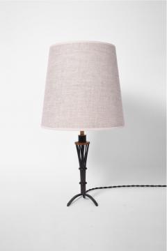 Pair of iron and copper lamps 1940s  - 4539820