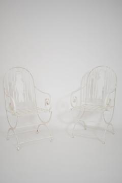 Pair of wrought iron birds armchairs 1960s  - 4539660