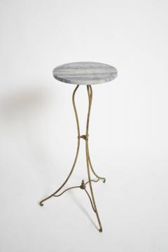 Pair of wrought iron side table pedestals 1940s  - 4539186