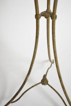 Pair of wrought iron side table pedestals 1940s  - 4539188