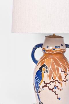 Parrots ceramic lamp 1930s  - 4539857