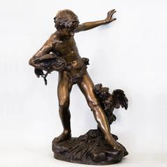 Paul Chevre Boy Separating Fighting Cocks France Canada - 4781293