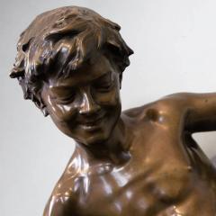Paul Chevre Boy Separating Fighting Cocks France Canada - 4781297