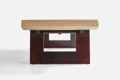 Paul Frankl Coffee Table with Cork and Mahogany USA 1950s - 4769809
