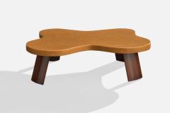 Paul Frankl Coffee Table with Cork and Mahogany USA 1950s - 4769835