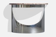 Paul M Jones Inc Console Table with Steel and Marble USA 1970s - 4769935