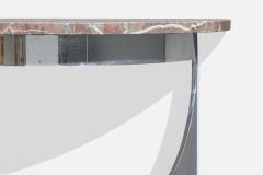 Paul M Jones Inc Console Table with Steel and Marble USA 1970s - 4769939