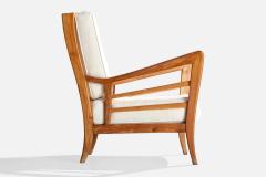 Paulo Buffa Attribution Lounge Chairs with Walnut Fabric Italy 1940s - 4775141