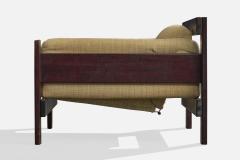 Percival Lafer Lounge Chair with Wood and Fabric Brazil 1970s - 4769945