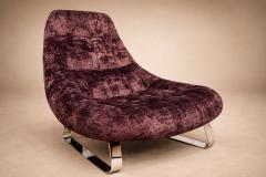 Percival Lafer MP 163 Earth Lounge Chair Ottoman in Tufted Mohair 1976 - 4801746