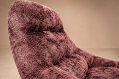 Percival Lafer MP 163 Earth Lounge Chair Ottoman in Tufted Mohair 1976 - 4801748
