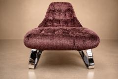 Percival Lafer MP 163 Earth Lounge Chair Ottoman in Tufted Mohair 1976 - 4801750