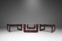 Percival Lafer Mid Century Modern Coffee Table w Matching End Tables in Jacaranda - 2916439