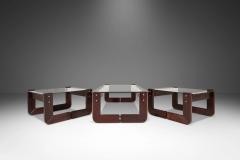 Percival Lafer Mid Century Modern Coffee Table w Matching End Tables in Jacaranda - 2916442