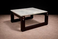Percival Lafer Side Table in Hardwood Marble Percival Lafer 1970s Lot 290 - 4624950