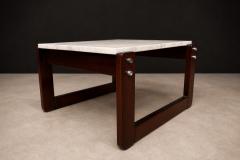 Percival Lafer Side Table in Hardwood Marble Percival Lafer 1970s Lot 290 - 4624951