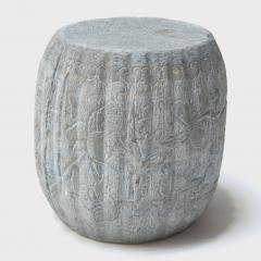 Petite Melon Stone Drum with Fruit Flora - 4182188