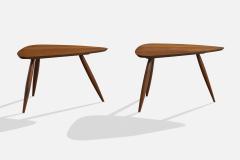 Phillip Lloyd Powell Side Tables in Walnut USA 1970s - 4769974