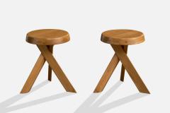 Pierre Chapo Stools in Elm France 1970s - 4770028