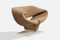 Pierre Paulin Lounge Chair with Fabric and Wood Netherlands 1960s - 4770081