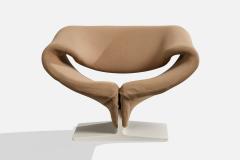 Pierre Paulin Lounge Chair with Fabric and Wood Netherlands 1960s - 4770083