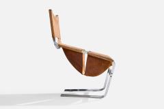 Pierre Paulin Lounge Chair with Metal and Leather Netherlands 1960s - 4770066