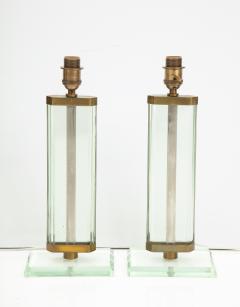 Pietro Chiesa Pietro Chiesa Pair of Fontana Arte Glass Brass Lamps Italy 1939 - 2736747