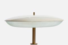 Pietro Chiesa Table Lamp with Brass Glass Acrylic and Aluminum Italy - 4770104