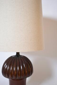Pine shape wooden lamp 1930s  - 4539478