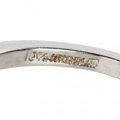 Platinum And Diamond Ring Of Classic Three Stone Design - 4779948