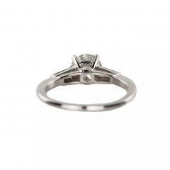 Platinum And Diamond Ring Of Classic Three Stone Design - 4779949