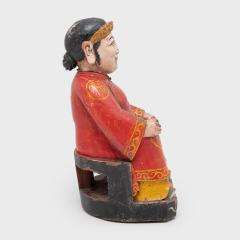 Polychrome Seated Ancestor Figure - 4167542