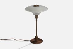 Poul Henningsen Table Lamp with Brass and Glass Denmark 1930s - 4770216