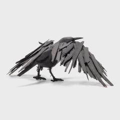 Protector One Folk Art Crow Sculpture - 4166638