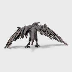 Protector One Folk Art Crow Sculpture - 4166639