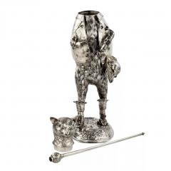 Puss In Boots Silver Figure With Articulated Head  - 4781535