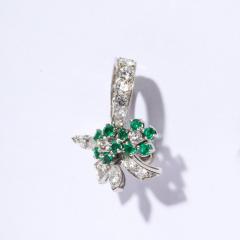 Raymond C Yard Raymond Yard Platinum Diamond Emerald Earrings - 2909715