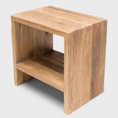 Reclaimed Elm Side Table - 4259724