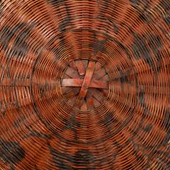 Red Lacquer Carrying Basket - 4459465