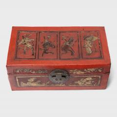 Red Lacquer Hide Box - 4459899