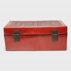 Red Lacquer Hide Box - 4459900