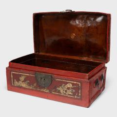 Red Lacquer Hide Box - 4459901