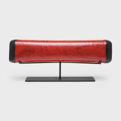 Red Lacquer Hide Pillow - 4167339
