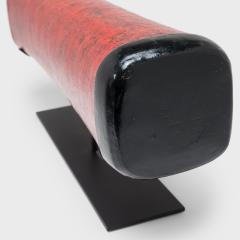 Red Lacquer Hide Pillow - 4167340