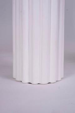 Reeded Shape White Plaster Lamp - 2004624