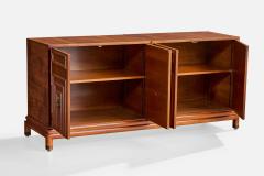 Renzo Rutili Cabinet with Wood and Brass USA 1950s - 4770343