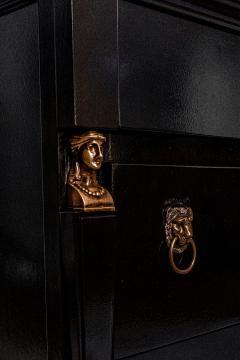 Return of Egypt lacquered chest of drawers 19th c  - 4562358